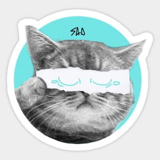 Sad Cat Sticker